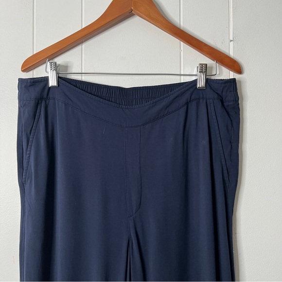 Old Navy High-Rise Playa Wide Leg Pants Comfort Waistband Navy Size XL - Picture 3 of 7